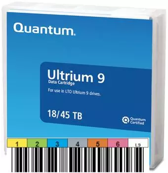 Quantum LTO Ultrium 9 Datenkassette, vorbedruckt (MR-L9MQN-BC)