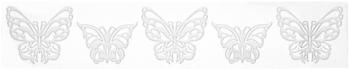 Städter Reliefform Schmetterling 39,5 x 7,5 cm Weiß Silikon