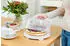 Emsa Kuchentransportbox K32684 Prep&Bake, Kunststoff, (2-tlg), rund 34 cm, Tragegriff