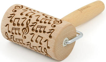 Folkroll Teigroller 3D-Motiv-Teigrolle Buchenholz, Musik