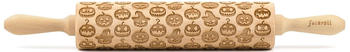 Folkroll Teigroller 3D-Motiv-Teigrolle Buchenholz, Halloween