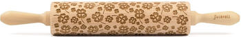 Folkroll Teigroller 3D-Motiv-Teigrolle Buchenholz, Kleeblatt