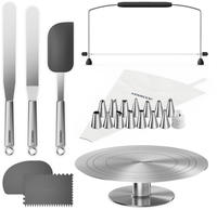 Kenwood Spritzbeutel "Tortendekorationsset KWSD100" Deko-Set 23 tlg. f&uuml;r Kuchen und