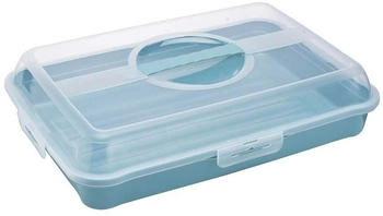 keeeper Kuchenhaube/Partybutler enrico nordic-blue herausnehmbare Kuchenplatte, ergonomischer Griff, Kuchentransportbox, Blau keeeper Kuchenhaube/Partybutler enrico nordic-blue herausnehmbare Kuchenplatte, ergonomischer Griff, Kuchentransportbox, Blau