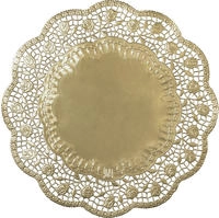 Weihn.Tortenpapier D36cm gold (H/4/7)