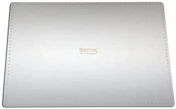 St&auml;dter Tortenunterlage 43,5 x 32 cm / H 0,8 mm rechteckig, Backutensilien, Silber