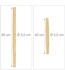 Relaxdays Teigroller, Wallholz, Braun