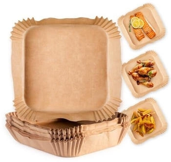 GOURMETmaxx Backpapier f&uuml;r Hei&szlig;luftfritteuse (50 St&uuml;ck) 5-8Liter