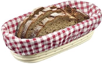 Westmark Bezug für Gärkörbchen, Für ovale Körbchen, 27,5 x 14 cm, Baumwolle, Kariert, 3203226K