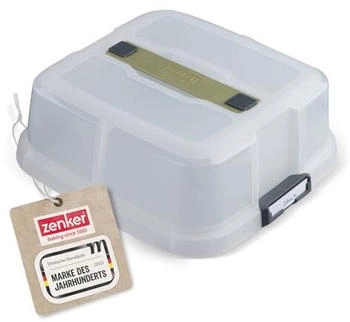 Zenker Transporthaube quadratisch mit Magnetschildern 30x30x11,5cm