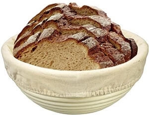 Westmark Bezug für Gärkörbchen, Für runde Körbchen, Ø: 24,5 cm, Baumwolle, Beige, 3205226B