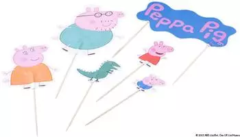 Dr. Oetker Kuchen-Topper Peppa & Familie, 12 Stk