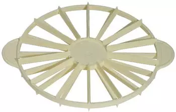 Contacto Tortenteiler aus Kunststoff beige D= 26,5 cm 14-16 Teile