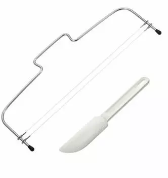 Westmark Simplex-Duo Tortenbodenteiler & Schaber, 2-tlg., Edelstahl/Kunststoff (716022E7)