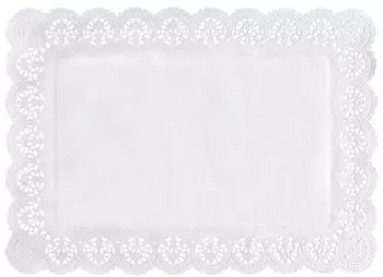 Papstar Spitzenpapiere eckig 45 x 32 cm weiss
