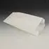 Papstar 1000 x Papierfaltenbeutel, Cellulose, 21 x 10 cm x 5 cm weiss, Füllinhalt 0,5 kg, gefädelt