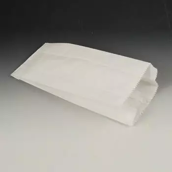 Papstar 1000 x Papierfaltenbeutel, Cellulose, 42 x 15 cm x 7 cm weiss, F&uuml;llinhalt 3 kg, gef&auml;delt