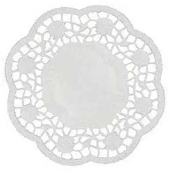 Papstar Tropfdeckchen f&uuml;r Tassen, rund &Oslash; 10 cm weiss