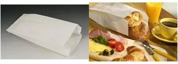 Papstar 1000 x Papierfaltenbeutel, Cellulose, 28 x 13 cm x 7 cm weiss, F&uuml;llinhalt 1,5 kg, gef&auml;delt