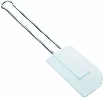 Schneider Stielschaber Teigschaber Spachtel mit Edelstahlstiel Silikonlippe weiß 285 oder 325 mm (285 mm)