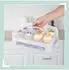 Relaxdays Muffin Transportbox für 24 Stück, transparent/grau (10049867_940)