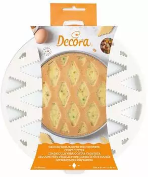 Decora Tagliapasta-Gitter für Crostata und Pastiera, Kunststoff, rund, Ø30cm (0215802)