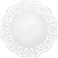 Papstar Tortenspitzen rund &Oslash; 36 cm wei&szlig;, 25 x 6 St&uuml;ck