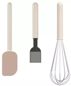 Mepal Chef it Back-Set 3-teilig, Teigschaber, Backpinsel & Schneebesen (102336531500)