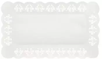 Papstar Spitzenpapiere eckig 30 x 18 cm weiss (Karton)