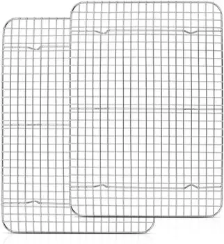 LuxusKollektion Auskühlgitter Edelstahl 2er-Set 39x28,7x2cm spülmaschinenfest
