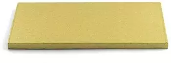 Decora Tortenplatte rechteckig, gold, doppelwandig, aluminiumkaschiert, 60x40cm (0931377)