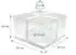 Relaxdays Tortenbox mit Schleife, transparent, 2er-Set