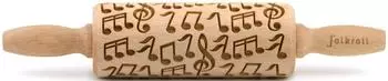 Folkroll Prägerolle Musik-Motiv, Buchenholz, junior (332849)