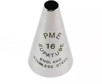 Pme Arts & Craft Supatube Nr. 16 nahtloser Edelstahl Druckspritztülle (ST16)
