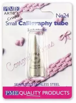 Pme Arts & Craft Supatube kleine Kalligraphietülle Nr. 24, nahtloser Edelstahl (ST24)