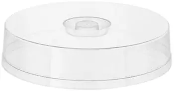 APS Tortenhaube flach, Polystyrol, transparent, &oslash; 30 x 7 cm (6506)
