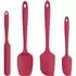 LuxusKollektion Teigschaber-Set Silikon, rot, 4-teilig, 315℃ hitzebeständig