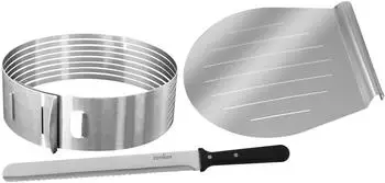 Zenker Tortenboden-Schneidhilfe-Set 3-teilig