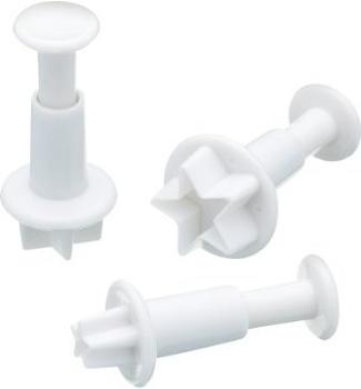 Kitchen Craft Sweetly Does It Set Of 3 Star Fondant Plunger Cutters