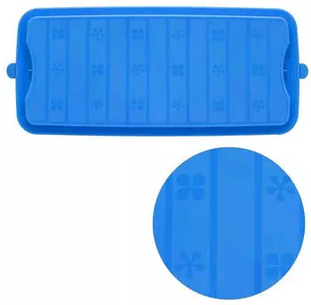 Relaxdays Kuchenbox eckig HBT 15 x 37 x 16 cm, blau/transparent Relaxdays Kuchenbox eckig HBT 15 x 37 x 16 cm, blau/transparent