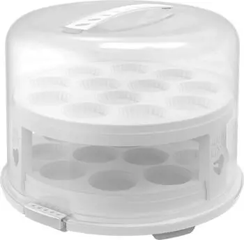 Rotho Tortenglocke XL mit Trays Fresh 34.5x26 cm weiß Rotho Tortenglocke XL mit Trays Fresh 34.5x26 cm weiß