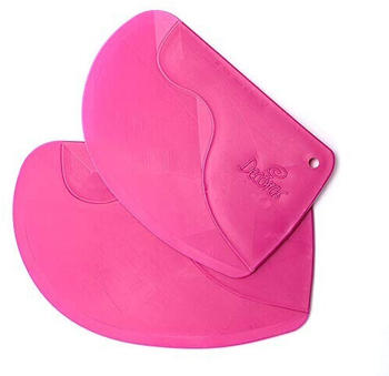 Decora 9271037 2 Teigsschaber aus Kunststoff magenta