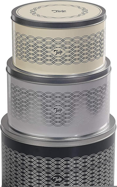 GEH Tala Originals Deep Cake Storage Tins in Indigo & Ivory Designs
