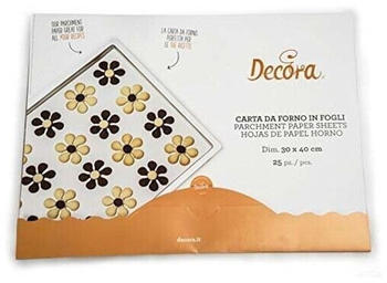 Decora 25 sheets of non-stick baking paper 40 cm x 30 cm