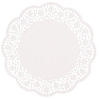 Papstar Tortenspitzen rund Ø 25 cm weiß (Karton)