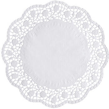 Papstar Tortenspitzen rund Ø 28 cm weiß (Karton)