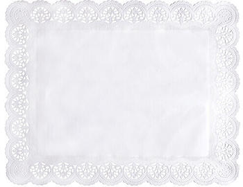 Papstar Spitzenpapiere eckig 46 x 36 cm weiß (Karton)