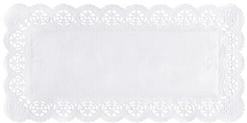 Papstar Spitzenpapiere eckig 34 x 17 cm weiß (Karton)