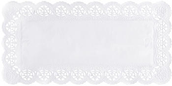 Papstar Spitzenpapiere eckig Papier 37 x 17 cm weiß 250 Stück