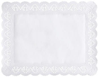 Papstar Spitzenpapiere eckig Papier 34 x 26 cm weiß 100 Stück